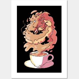 Coffee Dragon! Posters and Art